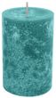 Einzeln 4 Stumpenkerzen Kerzen Blau Seegrün Petrol Tischdeko Party Deko Adventskerzen 2