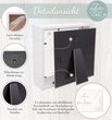 Geschenkrahmen Personalsisiert Holz Bilderrahmen Geldgeschenk Gutschein Weihnachten Jagdhütte Jäger Kamin LED 5