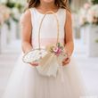 Streukörbchen Hochzeit Rosa – Blumenkorb Blumenkinder Vintage Boho Spitze Blumen 2