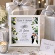 Silberhochzeit Geschenkidee - 25. Jahre Ehe Bilderrahmen personalisiert mit LED 4