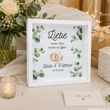 Hochzeit Geschenk Bilderrahmen personalisiert Eukalyptus & Ringe Gold Geldgeschenk Geschenkrahmen 3