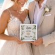 Geschenk Bilderrahmen personalisiert Eukalyptus - für Hochzeit Goldhochzeit, Silberhochzeit oder Jubiläum 4