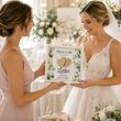 Geldgeschenk Hochzeit, Personalisiertes Hochzeitsgeschenk mit Licht, 3D Bilderrahmen und Eukalyptus Motiv 5