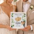 Lustiges Geldgeschenk Hochzeit - personalisiertes Bilderrahmen mit LED Beleuchtung und Hpchzeitspaar Figur 3