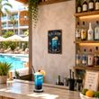 Metallschild Blue Lagoon Cocktail – Deko Blechschild Hochzeitsbar Bar Küche Hotel Party 3