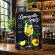 Metallschild - Blechschild Limoncello Spritz mit Cocktailrezept Deko Indoor Outdoor 2