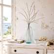 Recycelte Deko Vase in Shabby Chic Look – Blau Türkis Recyclingglas 30 cm 3