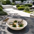 Fertigteich in Metallwanne für Gartenfreunde, Teichliebhaber, Tierliebhaber als Geschenkidee Garten Deko 4