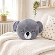 Koala Kissen mit Ohren – graues Kuschelkissen in Tierform 4