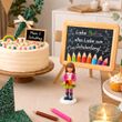 Tischdeko SET Einschulung Mädchen mit personalisierte Schultafel Windlichter  5