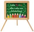 Personalisierte Schultafel Grün Einschulung Mädchen Junge Tafel Deko Schulanfang 1