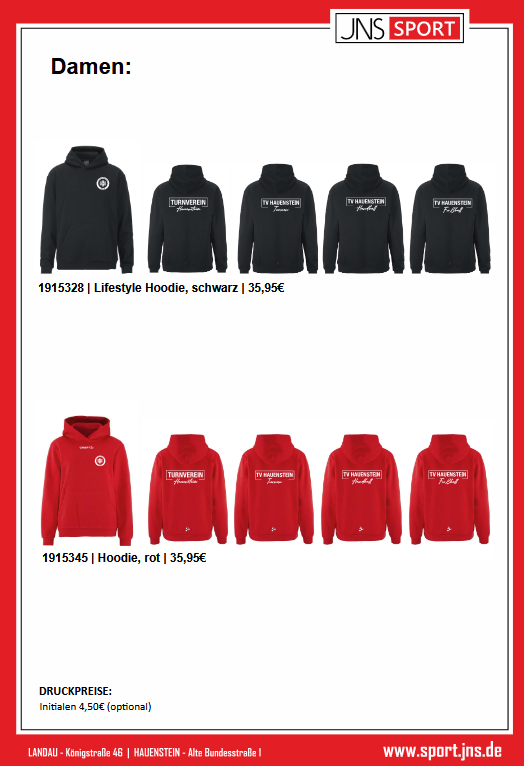 Teamsport Kollektion TV Hauenstein
