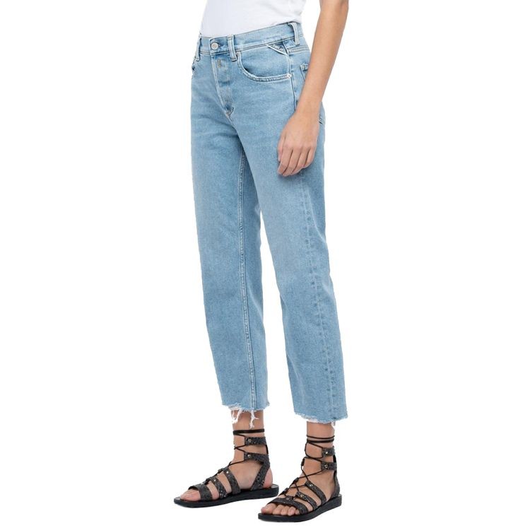 Replay Crop High Waist Jeans | Jeans für Damen | Blau