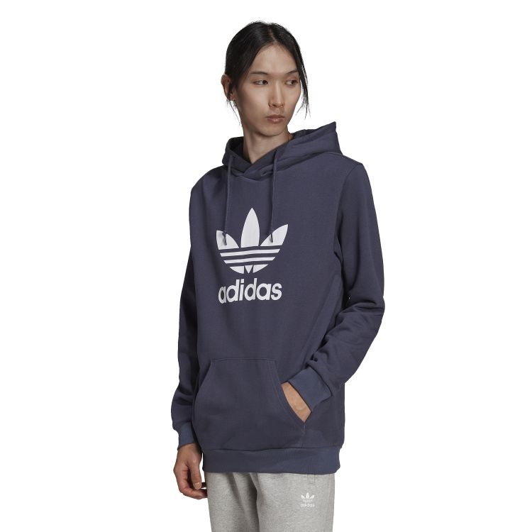 Adidas trefoil hoodie purple best sale