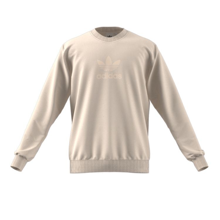 Adidas Trefoil Crew Sweatshirt Pullover für Herren Beige