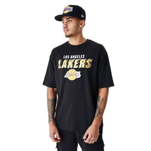 New Era Team Script Oversized Tee | Shirts für Herren | Schwarz