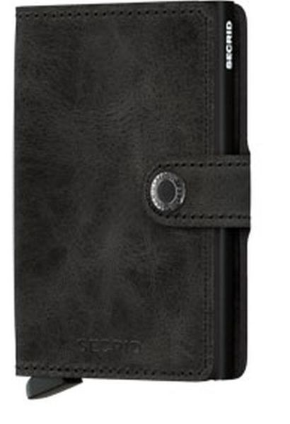 Secrid Miniwallet | Geldbeutel/Geldbörse/Portemonnaie/Brustbeutel/Etui für Unisex | schwarz