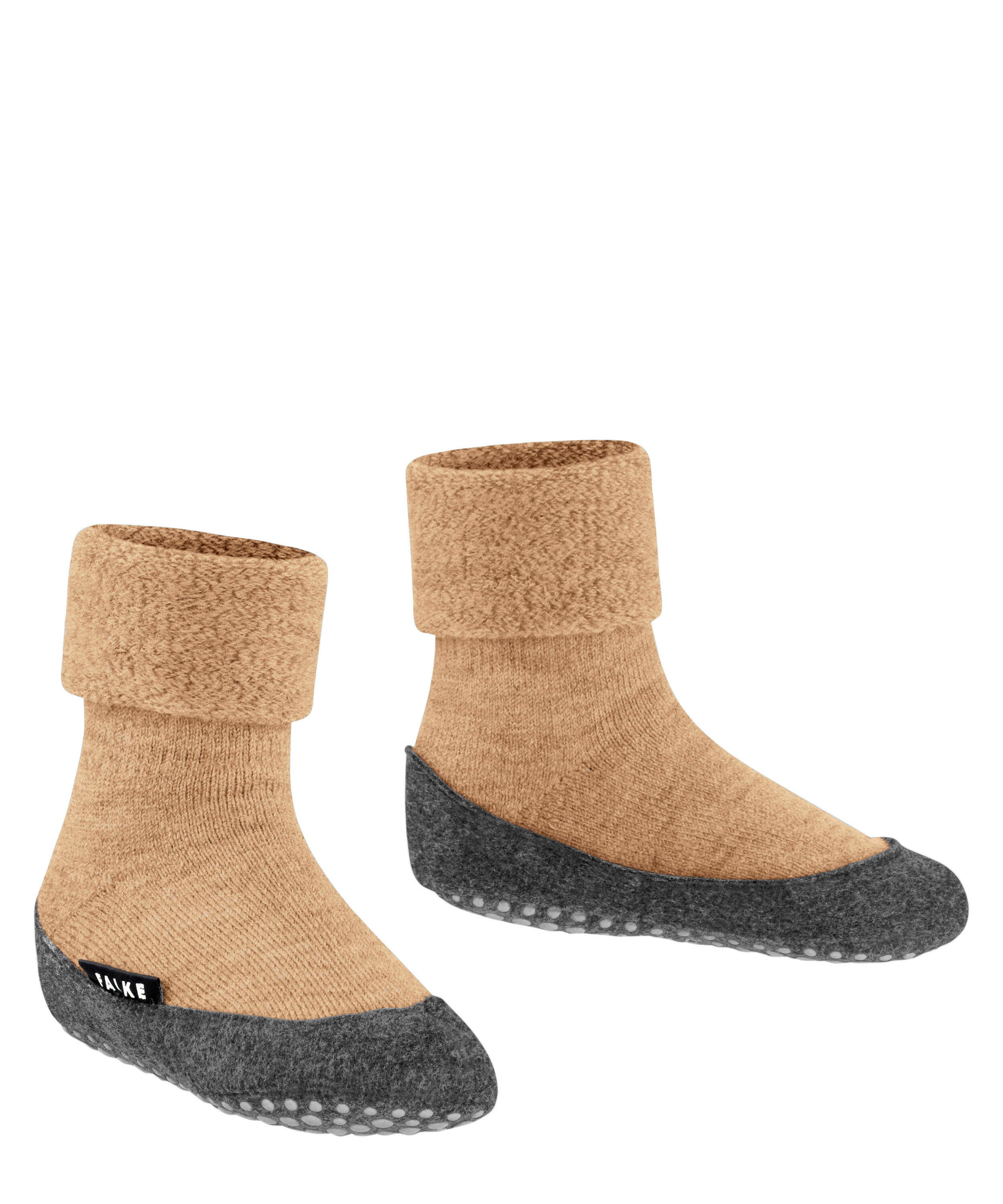 Falke Cosyshoe Haussocken | Hausschuhe für Kinder | Beige