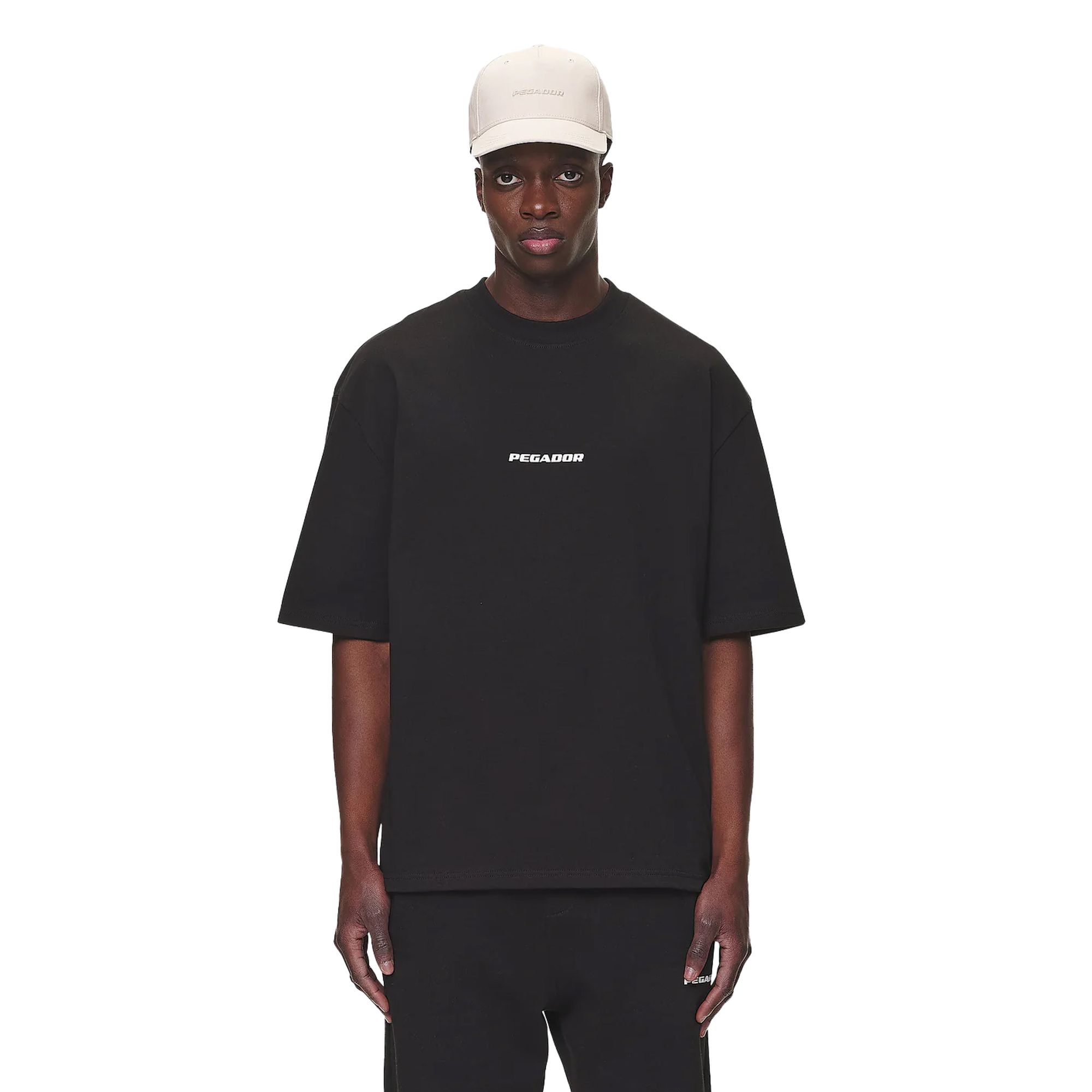 Pegador Colne Logo Tee | Shirts für Herren | Washed Black