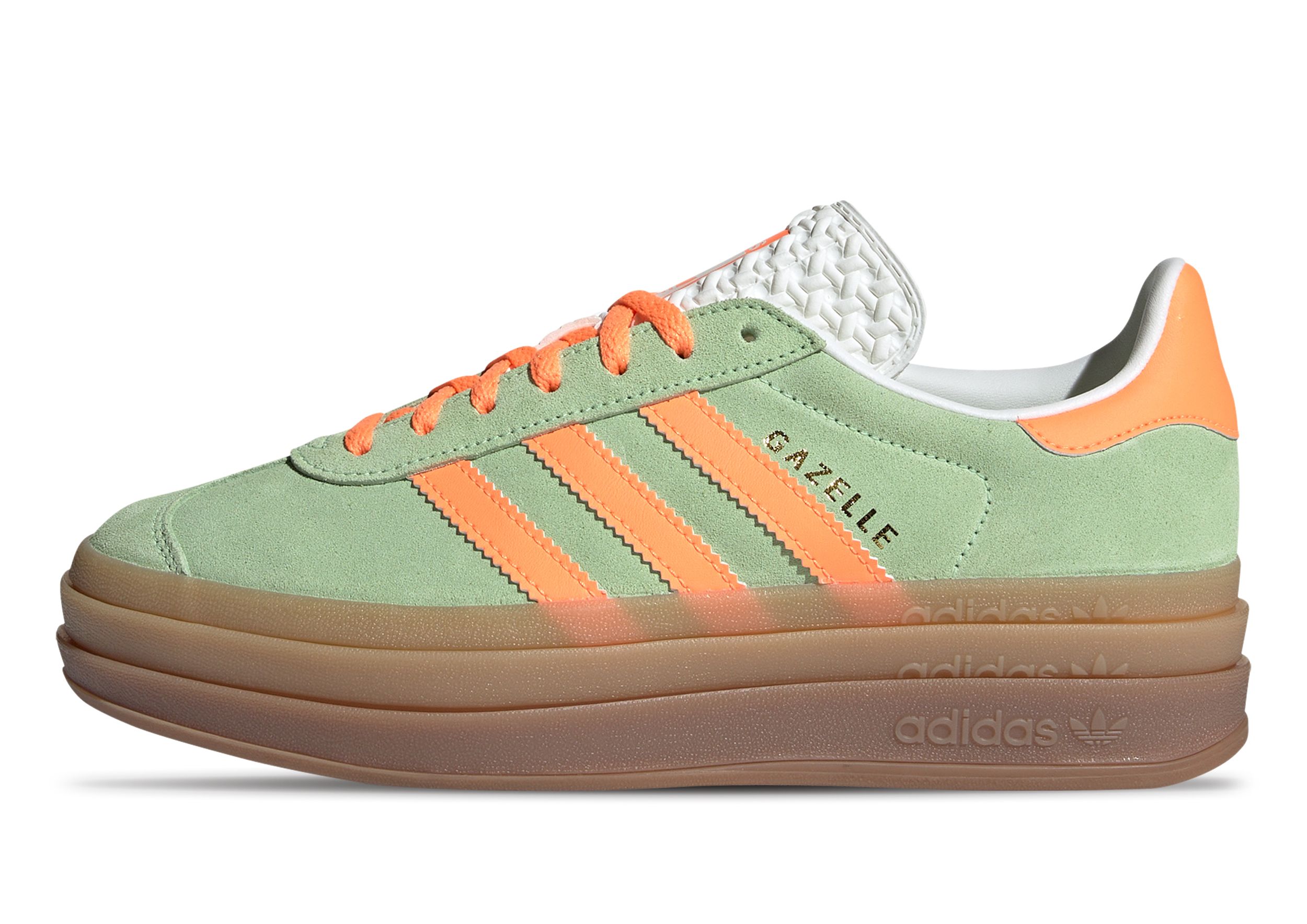 Adidas Gazelle Bold Sneaker für Damen Semi Green Spark Orange