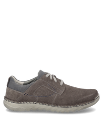 Josef Seibel Scarpe Da Lavoro Uomo Wallace.04: Vera Pelle Nabuk, Suola Antiscivolo, Larghezza Normale G, Plantare Intercambiabile