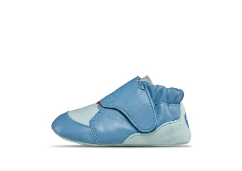 Affenzahn Krabbelschuh Leder Crawly | Lauflernschuh für Kinder | Hai