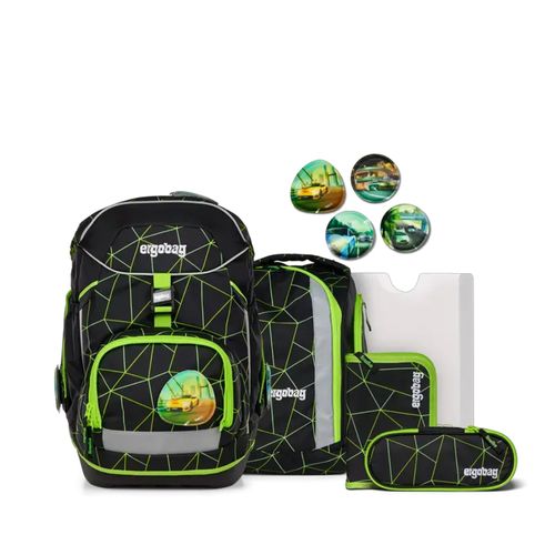 Ergobag PACK Schulrucksack-Set | Schulranzen für Kinder | Cybär Race