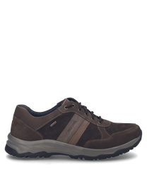 The half shoe in the color 'moro-combi' is made of high-quality leather with lacing. It features distinctive seams and a sturdy sole for optimal wearing comfort.
