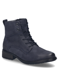 Die Stiefelette in der Farbe Ocean besteht aus hochwertigem Leder und verfügt über eine Schnürung für optimalen Halt. Der Schuh hat eine robuste Sohle und ist ideal für den täglichen Gebrauch geeignet.