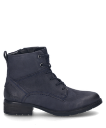Die Stiefelette in der Farbe Ocean besteht aus hochwertigem Leder und verfügt über eine Schnürung für optimalen Halt. Der Schuh hat eine robuste Sohle und ist ideal für den täglichen Gebrauch geeignet.