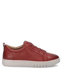 Der Sneaker in der Farbe Hibiscus besticht durch sein glattes hochwertiges Leder und eine Schnürung für optimalen Halt. Die weiße profilierte Sohle verleiht dem Schuh einen modernen und sportlichen Look.