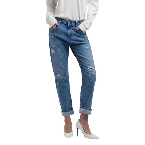 Replay Marty Boy-Fit Jeans | Jeans für Damen | Medium Blue