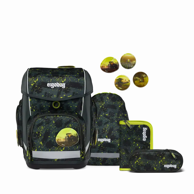 Ergobag cubo Schulranzen-Set | Schulranzen für Kinder | Mähdreschbär