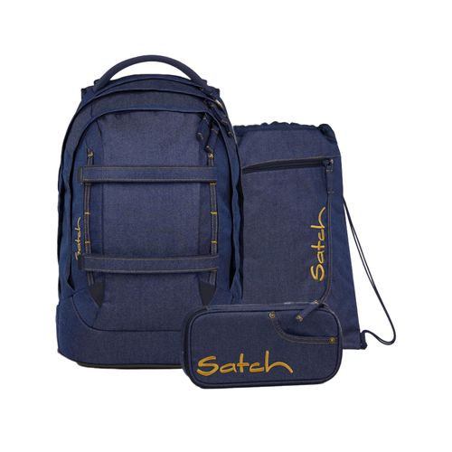 satch Pack Schulrucksack-Set | Schulranzen für Kinder | Denim Blue