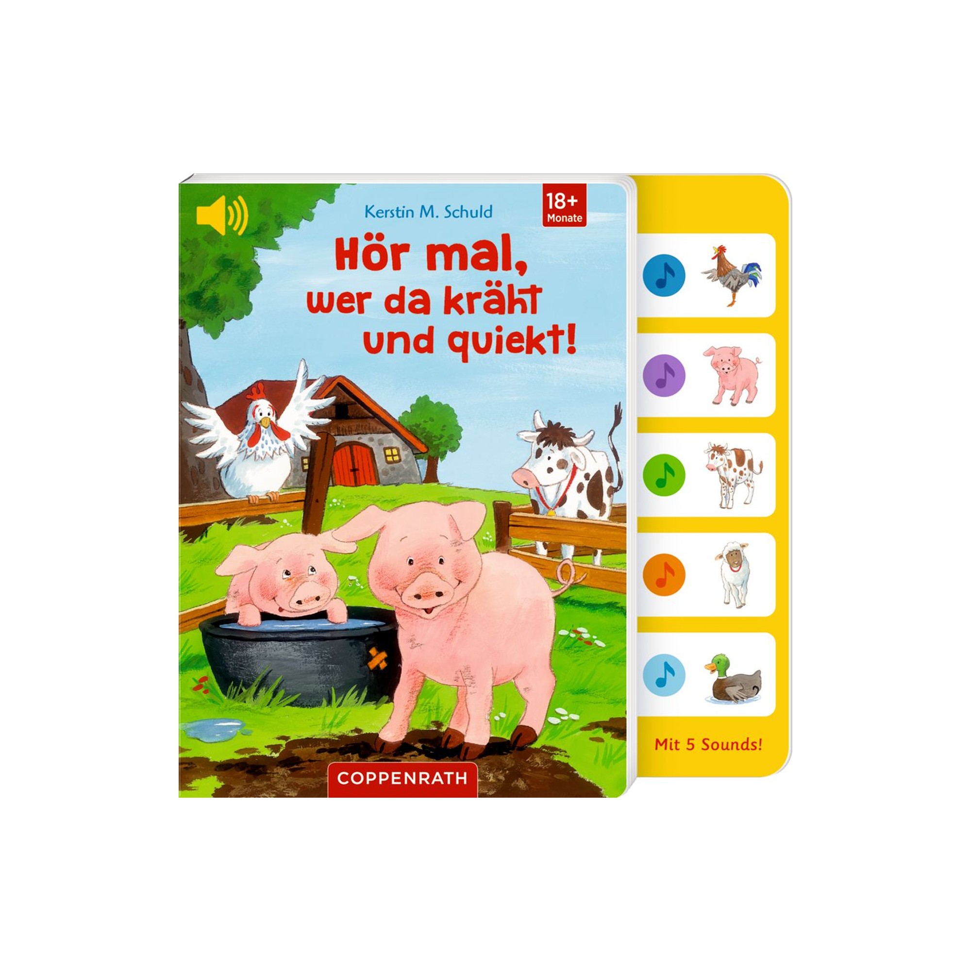 Coppenrath Hör mal, wer da kräht und quiekt! | Bücher für Kinder | Mehrfarbig