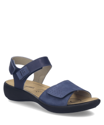 Sandalo blu con chiusura in velcro Realizzato in materiale resistente Offre comfort e supporto Ideale per l'estate