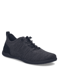 Schwarzer Sneaker aus atmungsaktivem Mesh-Material. Ausgestattet mit Schnürung für optimalen Halt.