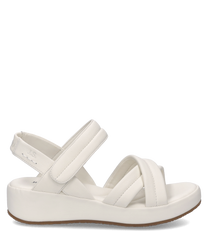 Sandalo bianco con chiusura in velcro realizzato in materiale sintetico L'aspetto elegante e il design semplice lo rendono adatto per varie occasioni