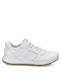 Weißer Sneaker aus glattem Leder mit Schnürung. Dezente Ziernähte und eine robuste Sohle zeichnen diesen modischen Schuh aus.