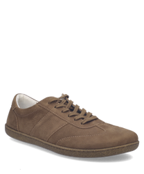 Brauner Sneaker aus Leder mit Schnürung. Robuste Sohle für optimalen Halt im Alltag.