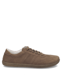 Brauner Sneaker aus Leder mit Schnürung. Robuste Sohle für optimalen Halt im Alltag.