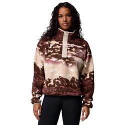 Columbia Wmns Helvetia II Printed Cropped Half Snap Fleece