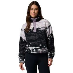 Columbia Wmns Helvetia II Printed Cropped Half Snap Fleece
