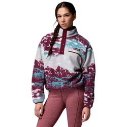 Columbia Wmns Helvetia II Printed Cropped Half Snap Fleece
