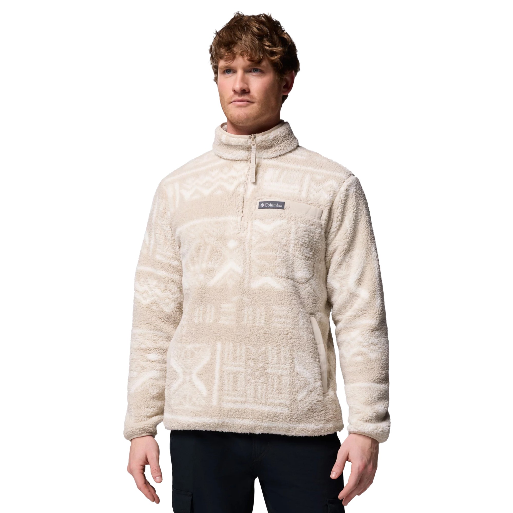 Columbia Rugged Ridge Sherpa Half Zip Fleece | Fleecepullover für Herren | Dark Stone Deschutes Days