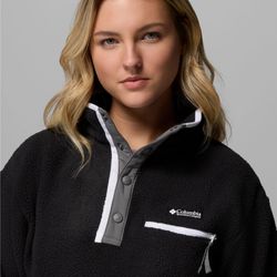 Columbia Wmns Helvetia II Cropped Half Snap Fleece