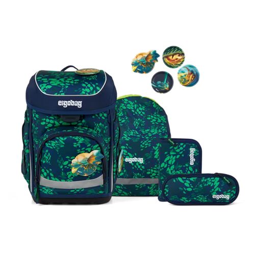 Ergobag CUBO Schulranzen-Set | Schulranzen für Kinder | Drachenbezwingbär