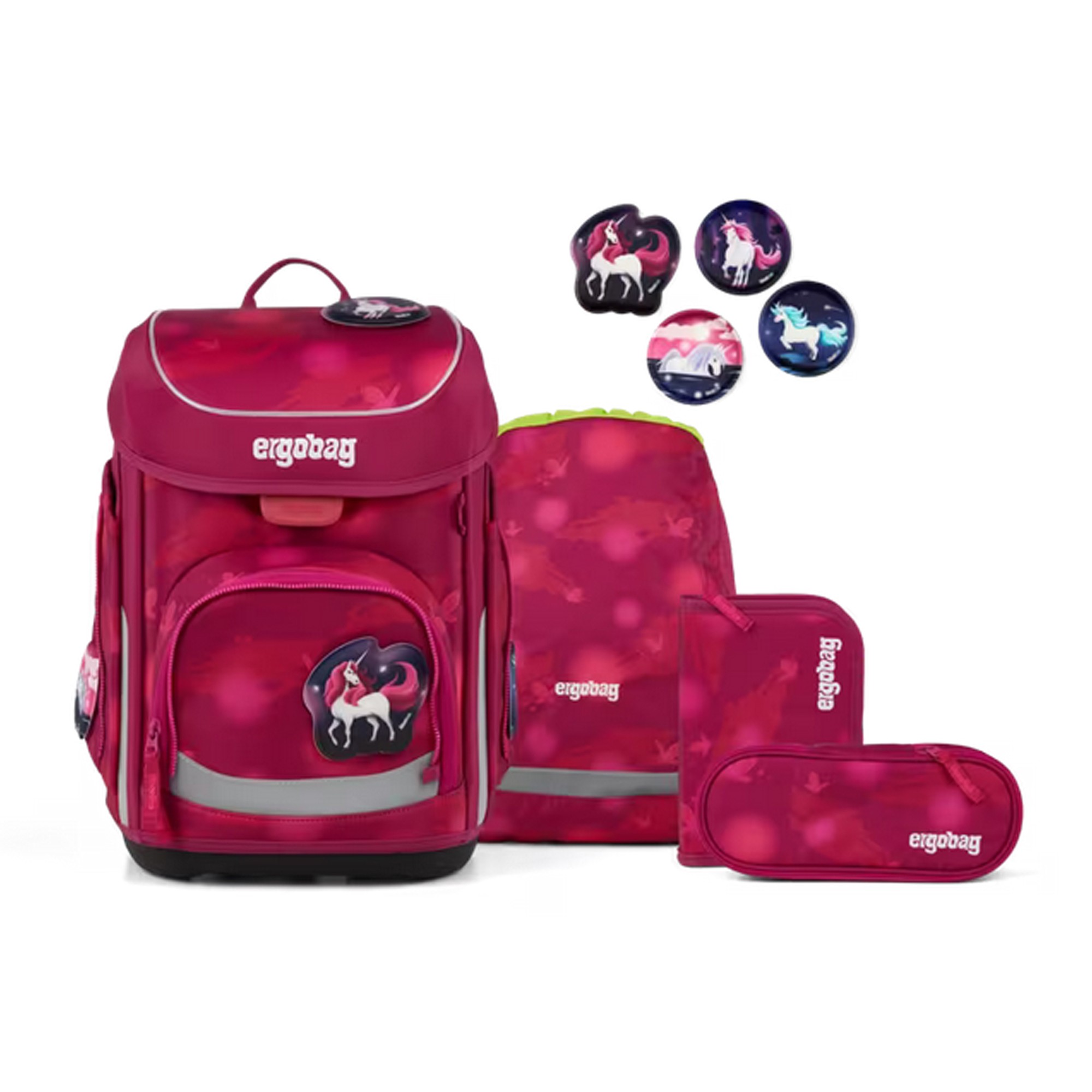 Ergobag CUBO Schulranzen-Set | Schulranzen für Kinder | Mondzaubär