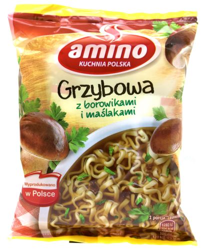 Amino - Nudel - Pilzsuppe mit Butterpilzen und Steinpilzen 57g