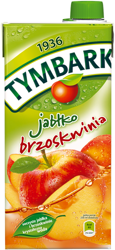 Tymbark Fruchtgetränk Apfel-Pfirsich 1L